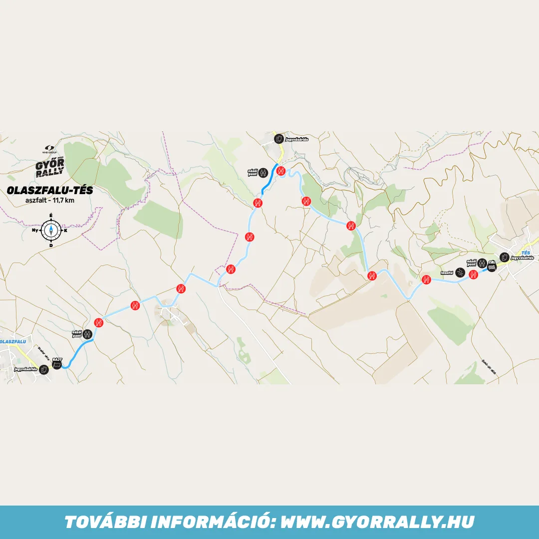 WHB Győr Rally 2023 - Olaszfalu-Tés gyorsasági